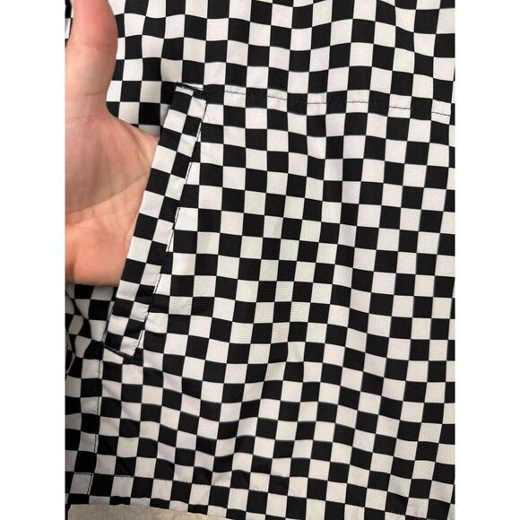 VANS Black & White Checker Lightweight Pullover - Checkerboard Pattern Size M - Picture 6 of 9
